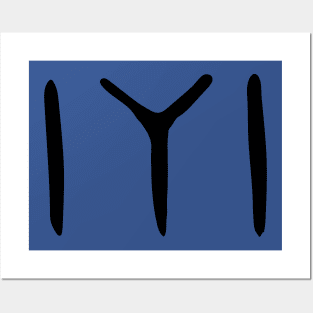 Black Kayi Tribe Flag Symbol from Dirilis/Resurrection Ertugrul Posters and Art